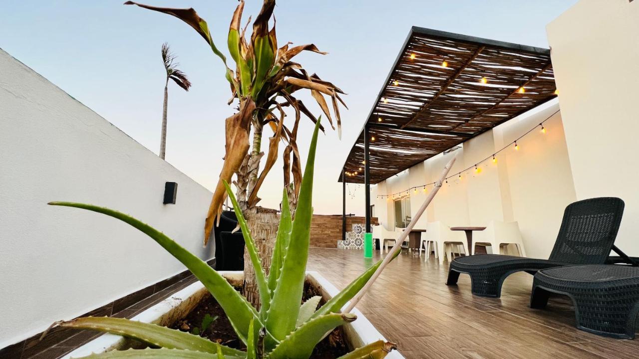 Hotel Mayari Holbox Kültér fotó Rooftop at the hotel